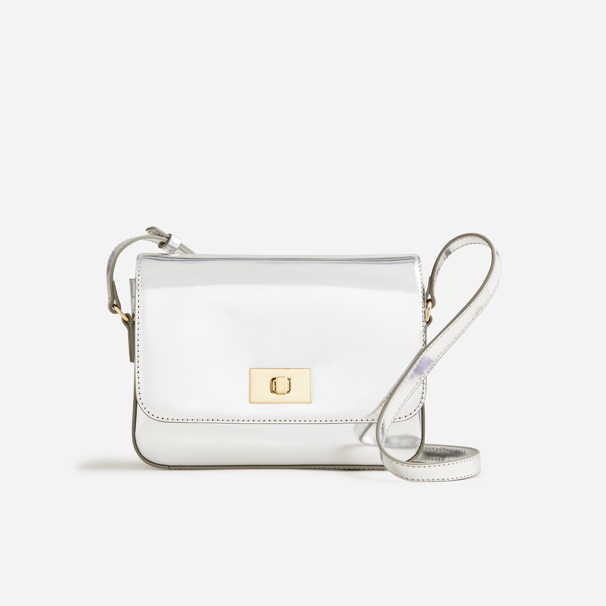 Edie metallic leather bag