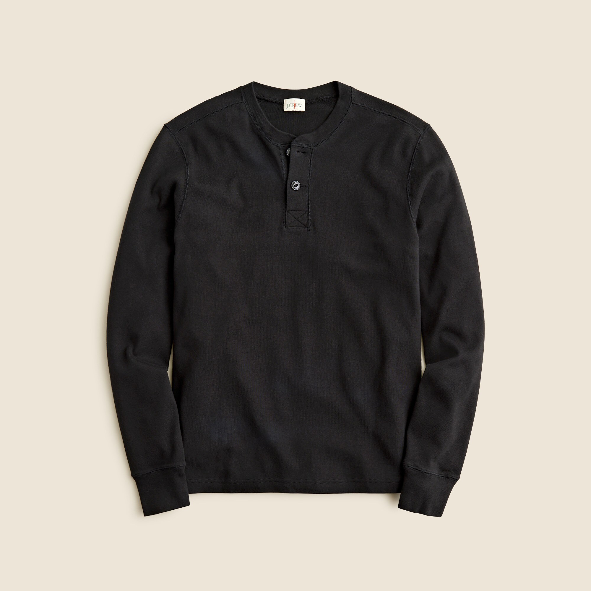  Heritage brushed rib-knit henley