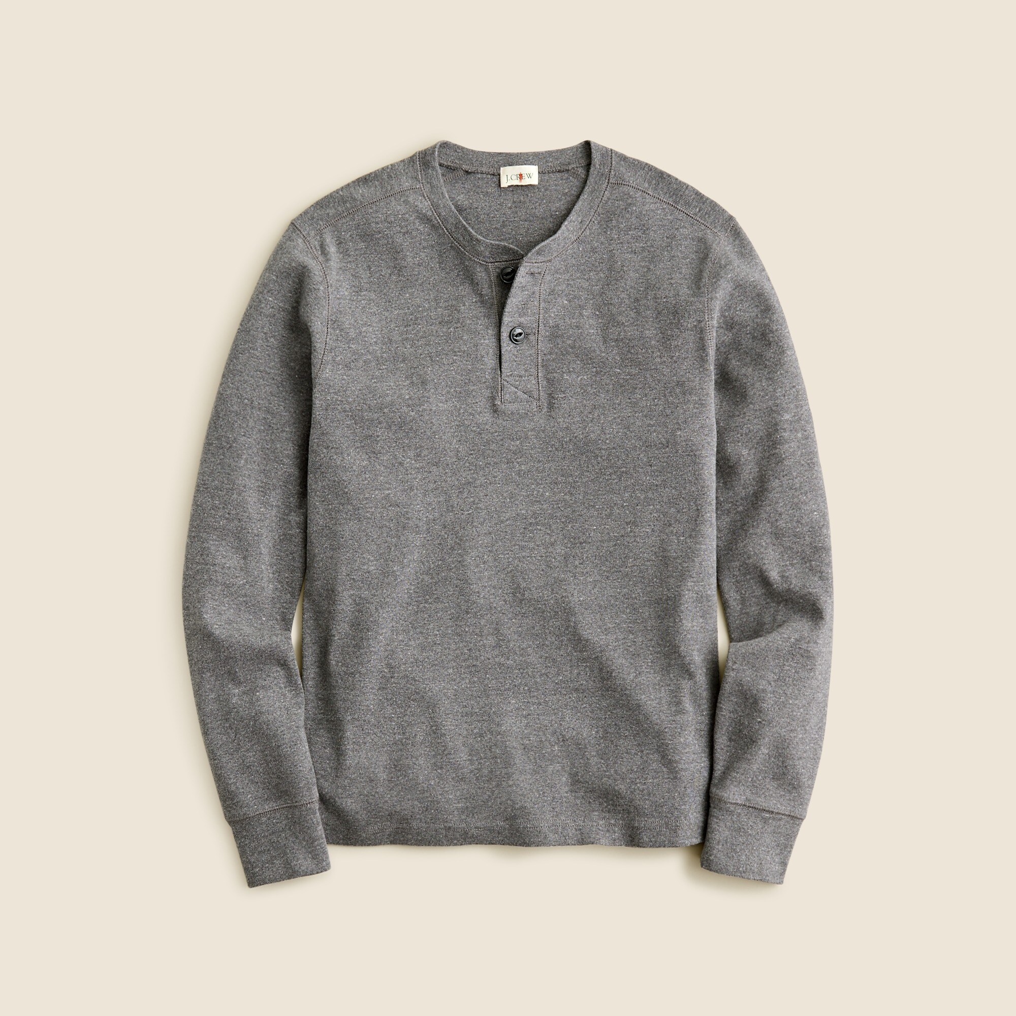 mens Heritage brushed rib-knit henley