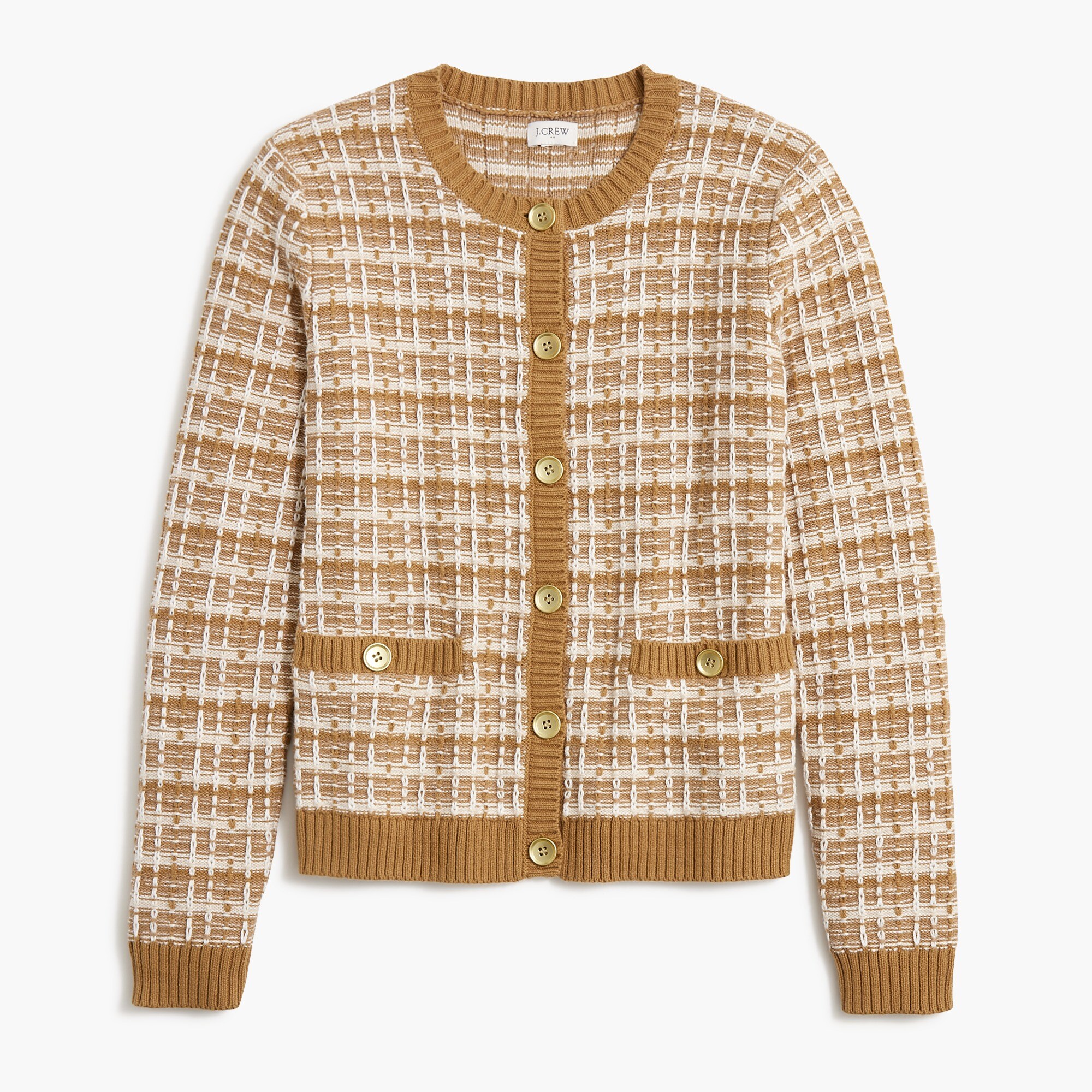 Tweed lady cardigan sweater