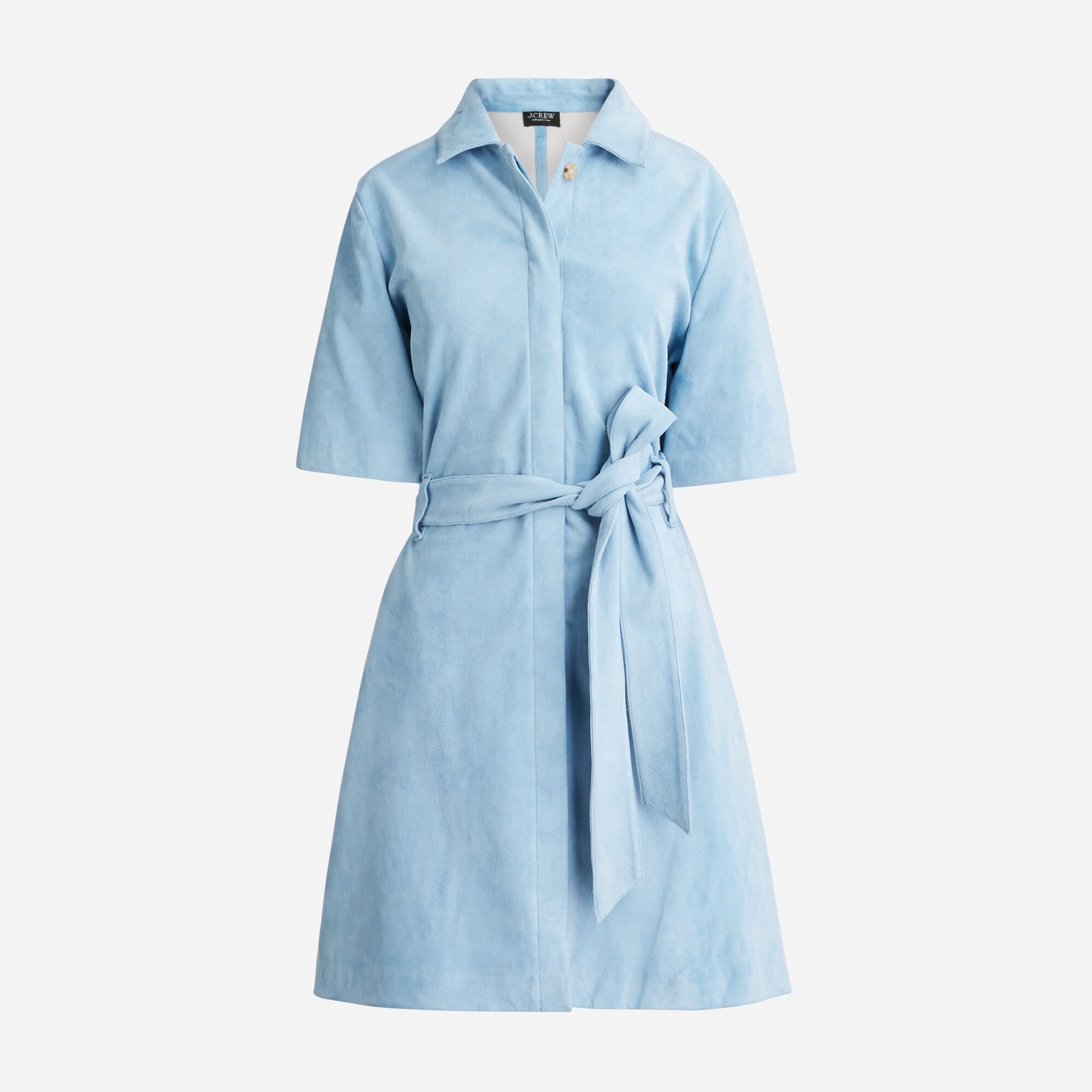 Collection Button-front Suede Dress For Women | J.Crew