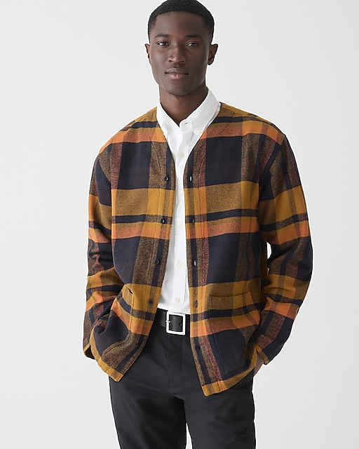 mens Norse Projects&trade; Erwin heavyweight cotton twill cardigan shirt