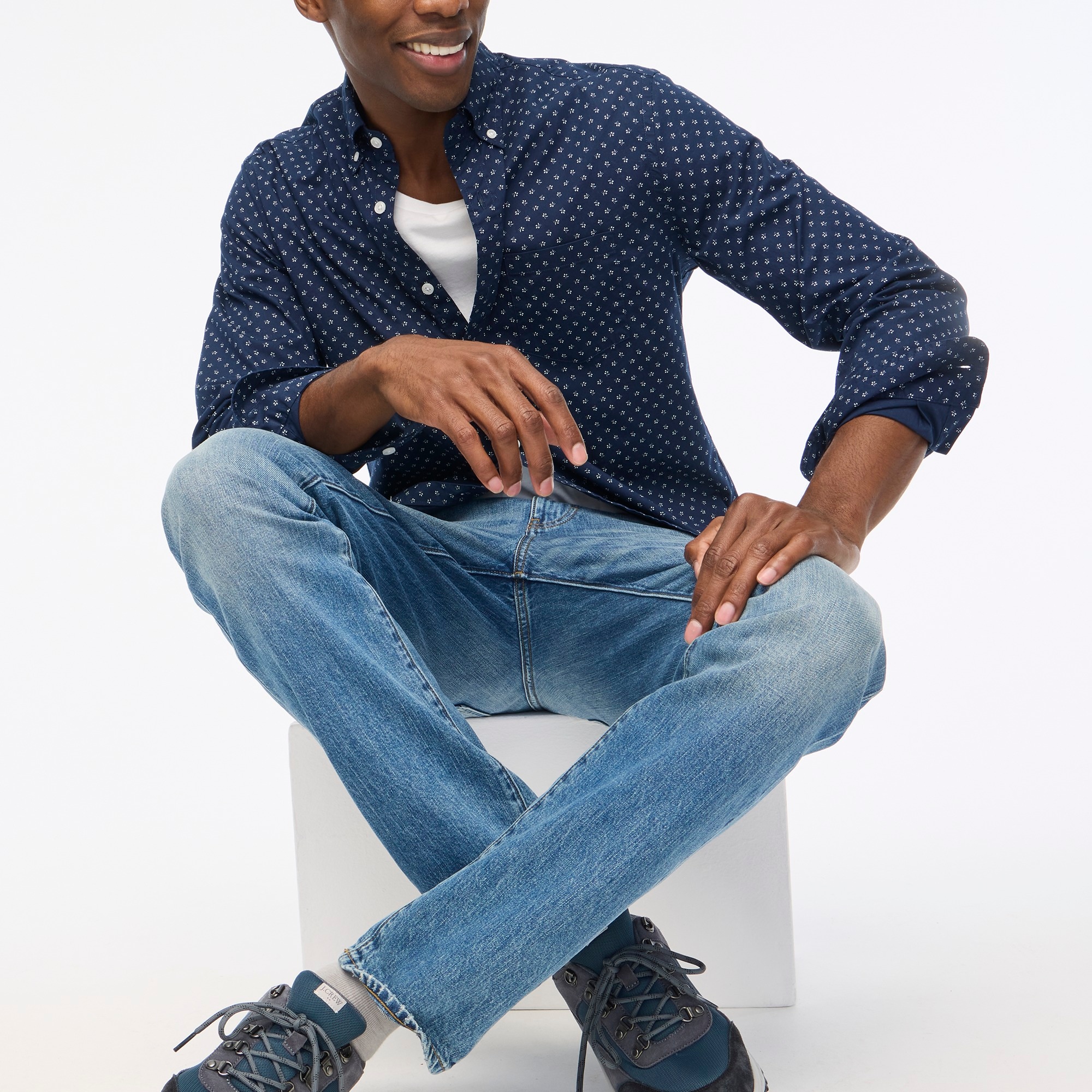 Printed flex casual shirt