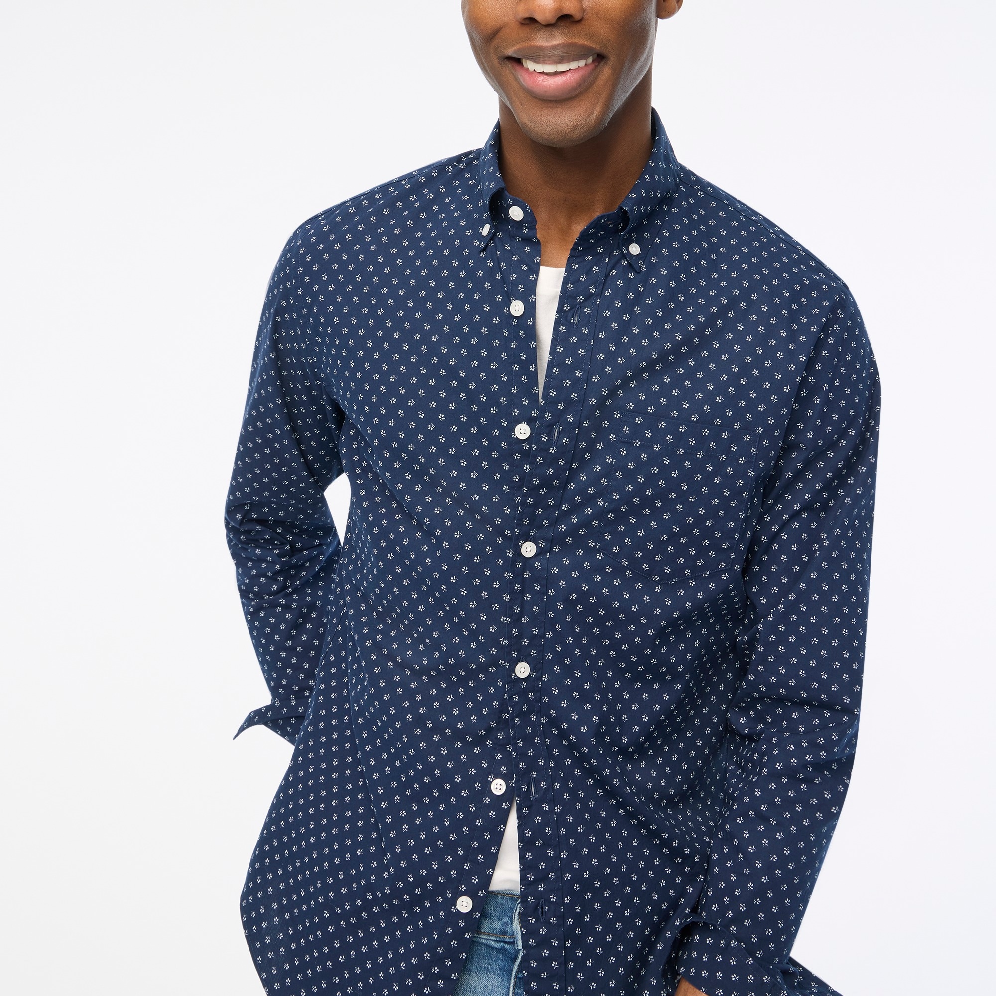 Printed flex casual shirt