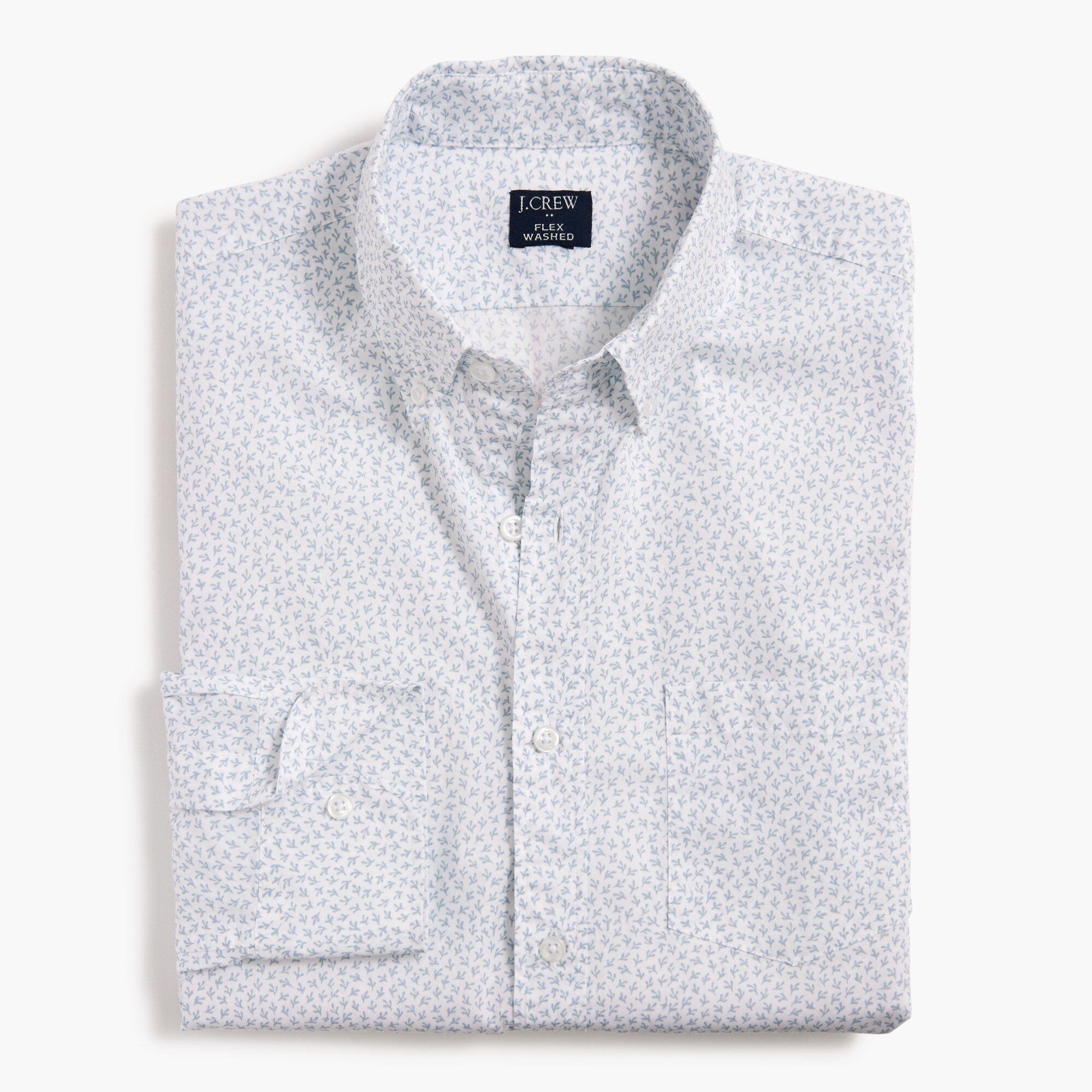 factory: printed flex casual shirt for men