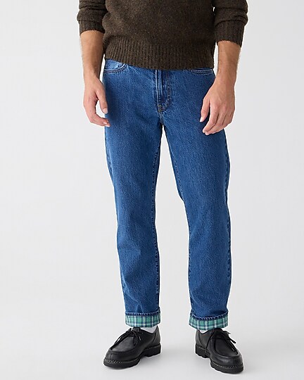j.crew: classic flannel-lined jean for men