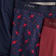 Stretch 4'' boxer briefs three-pack BLACK NAVY HTHR GRAPHIT 