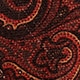 Italian wool tie in paisley ORANGE BROWN