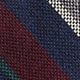 Italian wool striped tie NAVY GREY RED MULTI