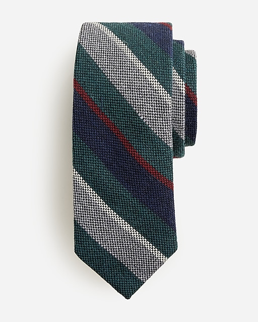 mens Italian wool striped tie
