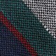 Italian wool striped tie GREEN NAVY RED MULTI