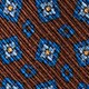 Italian wool ribbed tie in pattern BROWN
