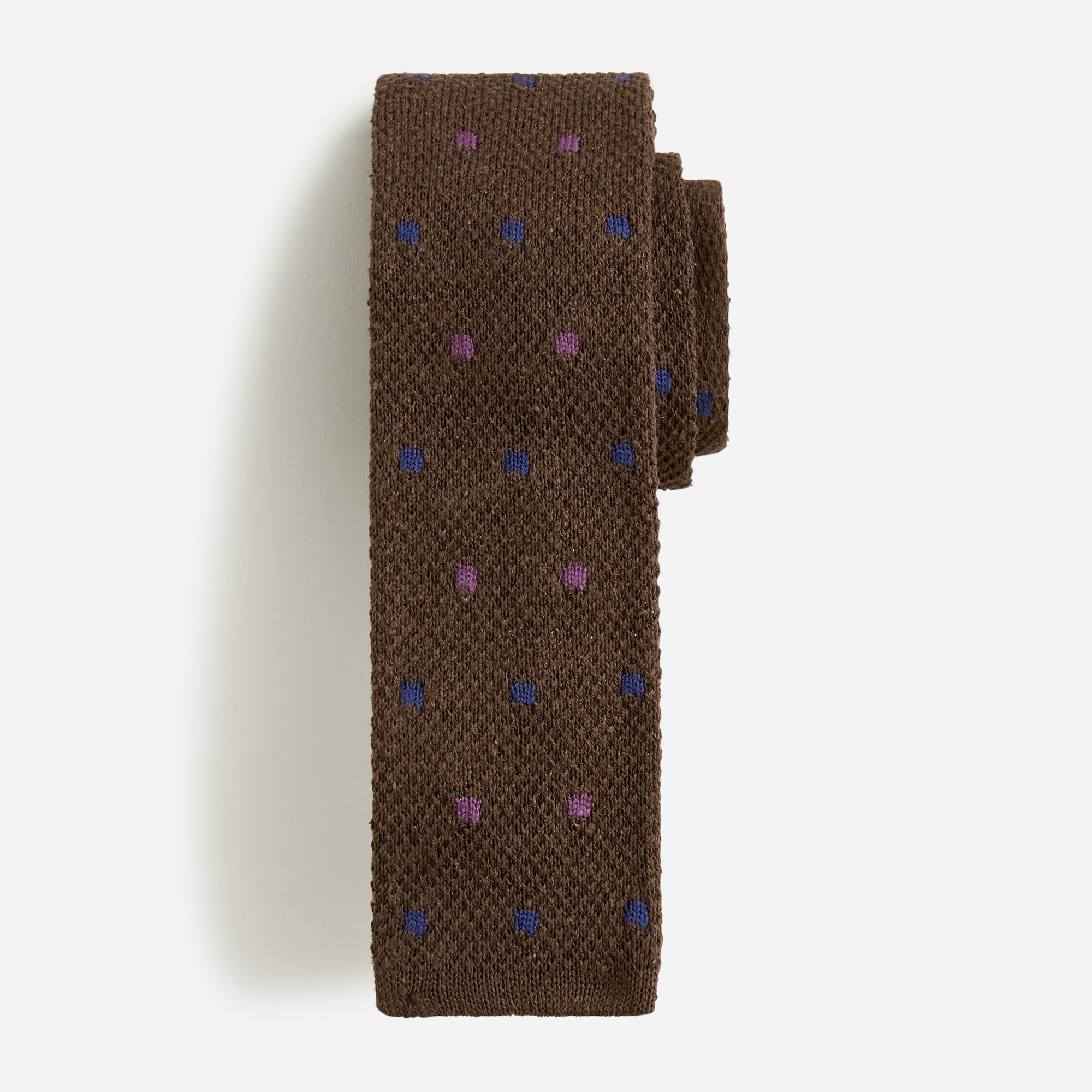  Italian silk knit tie in dot