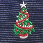 Tree tie NAVY factory: tree tie for men
