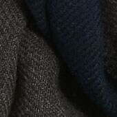Two-tone scarf NAVY HTHR CARBON factory: two-tone scarf for men