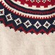 Cashmere sweater with Fair Isle yoke HTHR BIRCH NAVY BRICK F j.crew: cashmere sweater with fair isle yoke for men