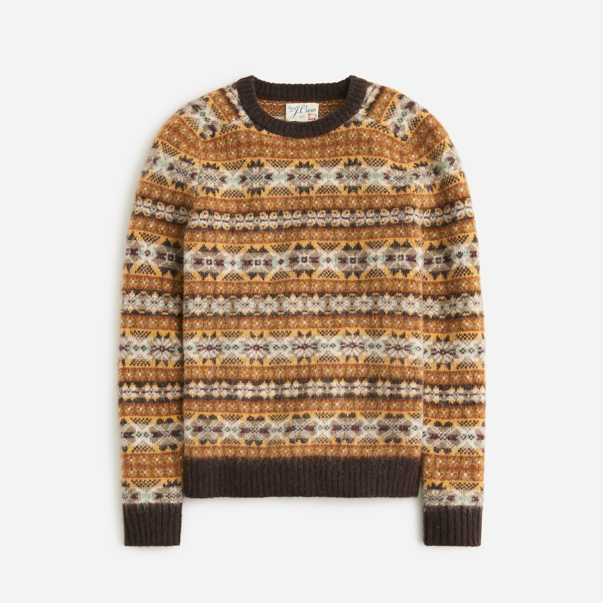  Brushed wool Fair Isle sweater