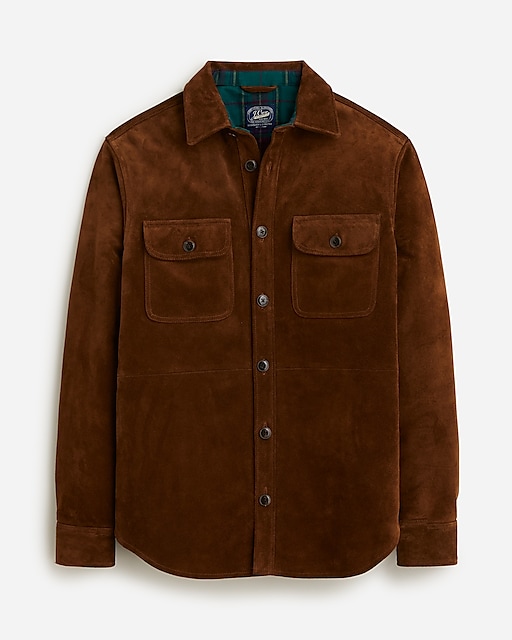  Italian suede flannel-lined workshirt