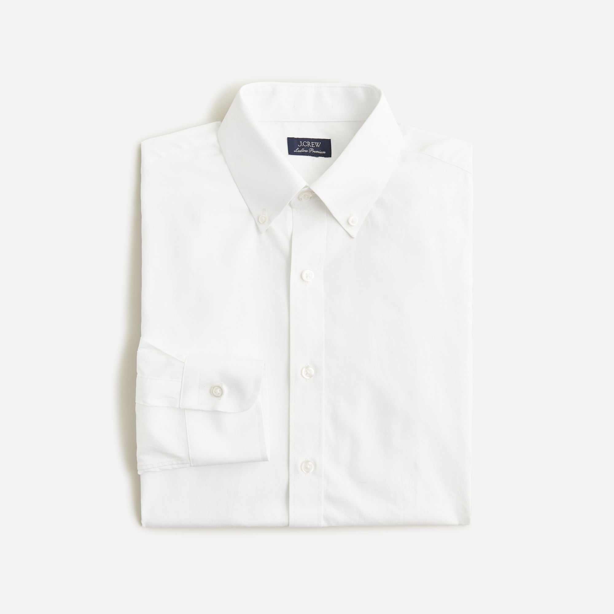  Ludlow Premium fine cotton dress shirt with button-down collar