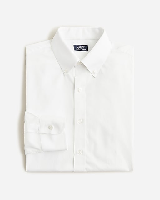 mens Ludlow Premium fine cotton dress shirt with button-down collar