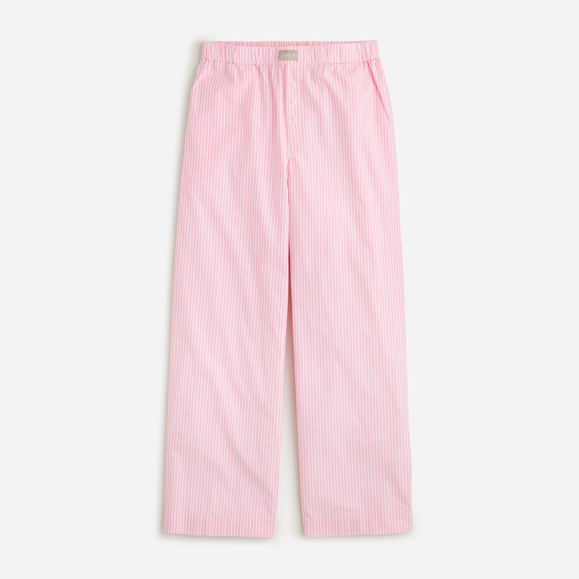 Cotton poplin pajama pant in stripe