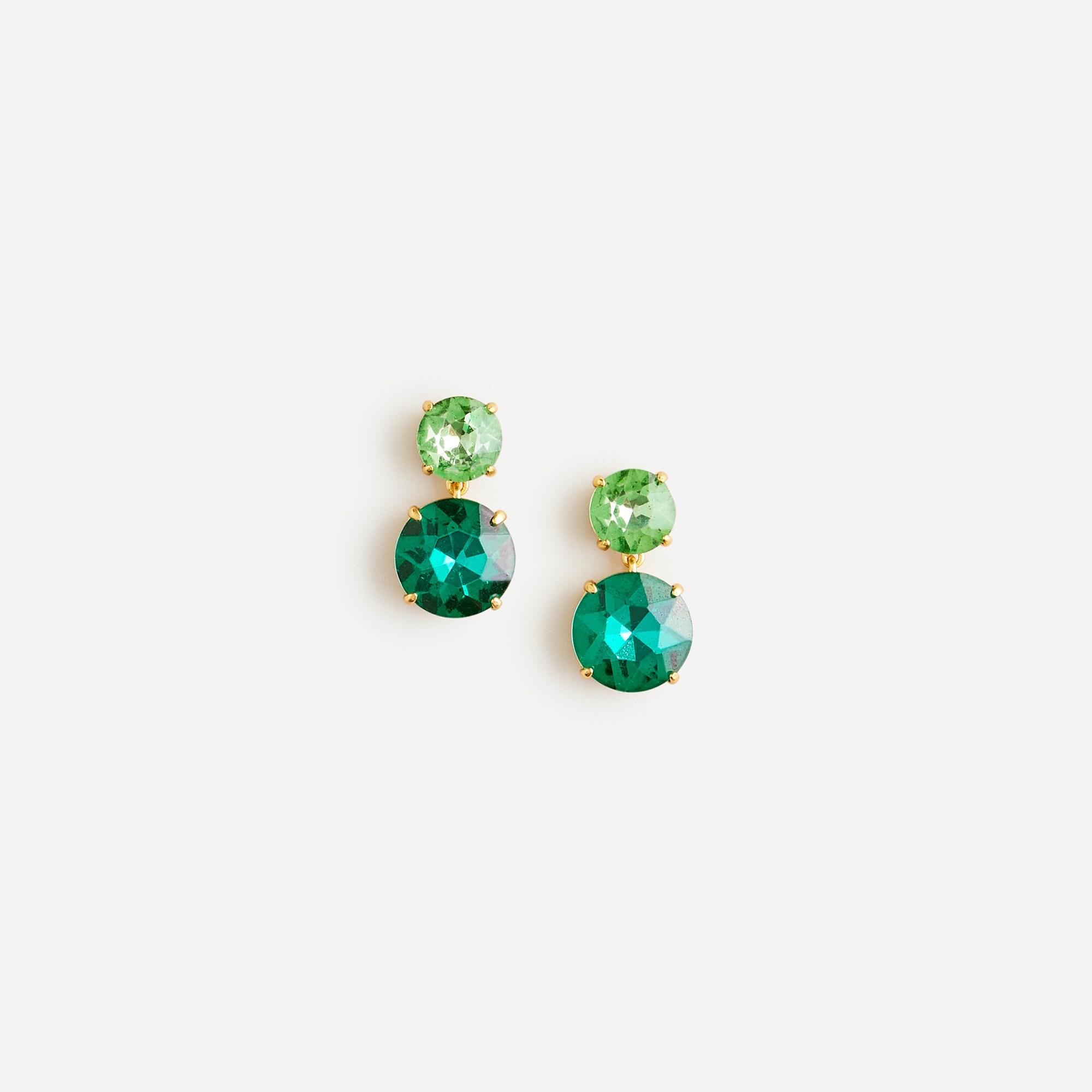 womens Faceted-crystal drop earrings