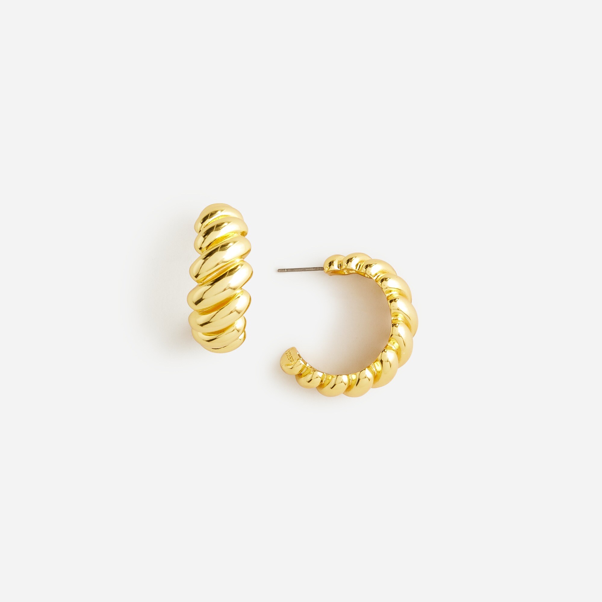Spiral hoop earrings