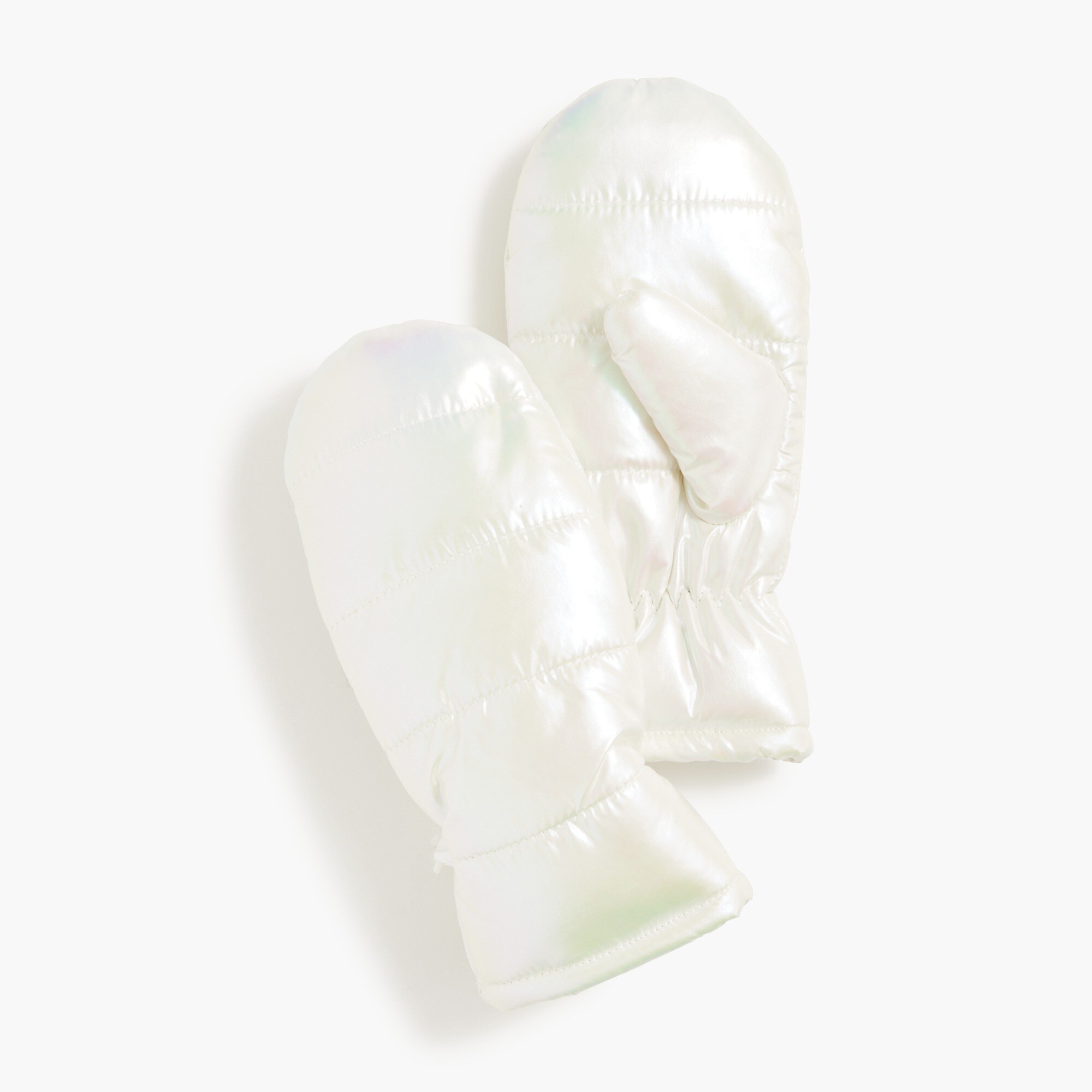 Girls' puffer mittens