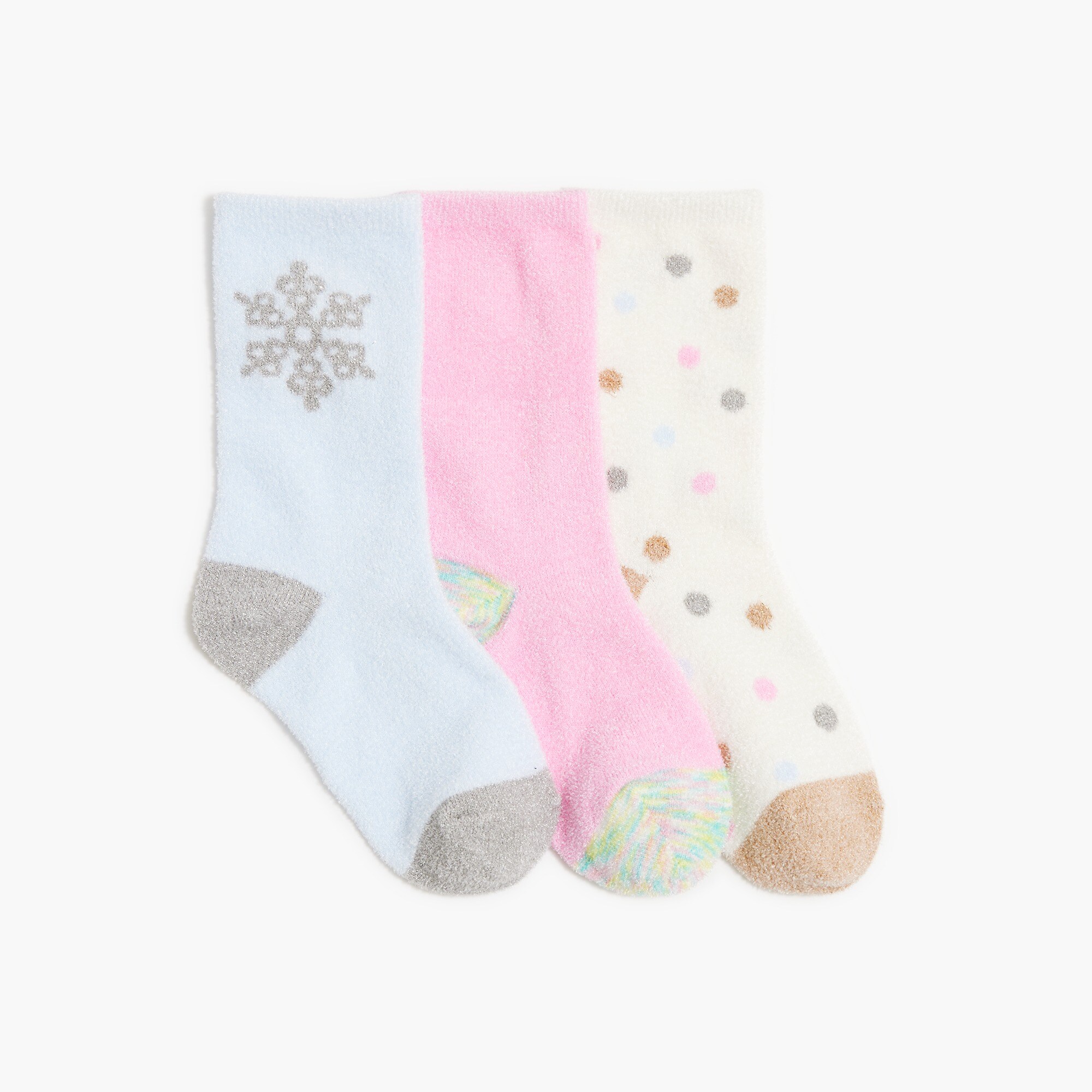 Girls' snowflake socks pack