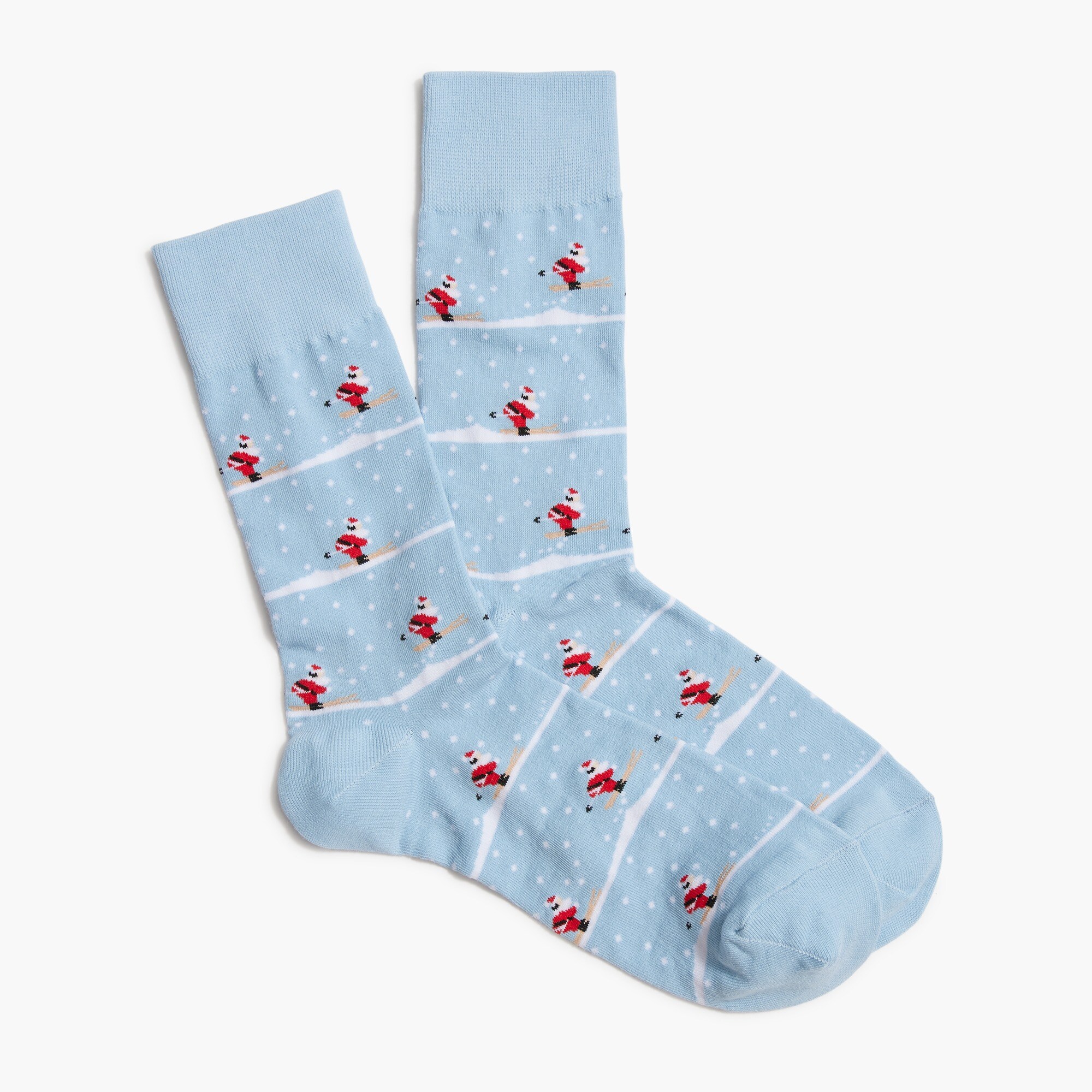 Skating Santa Claus socks