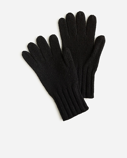 mens Lambswool-blend gloves