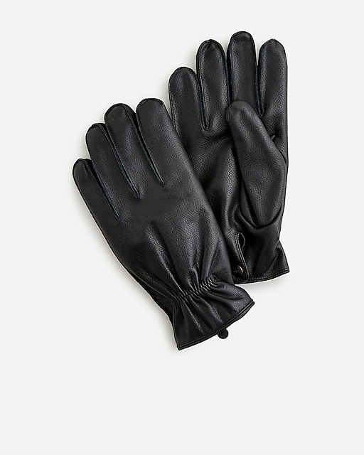 mens Leather gloves with wool lining