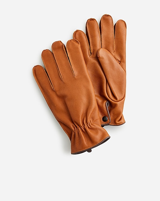 mens Leather gloves with wool lining