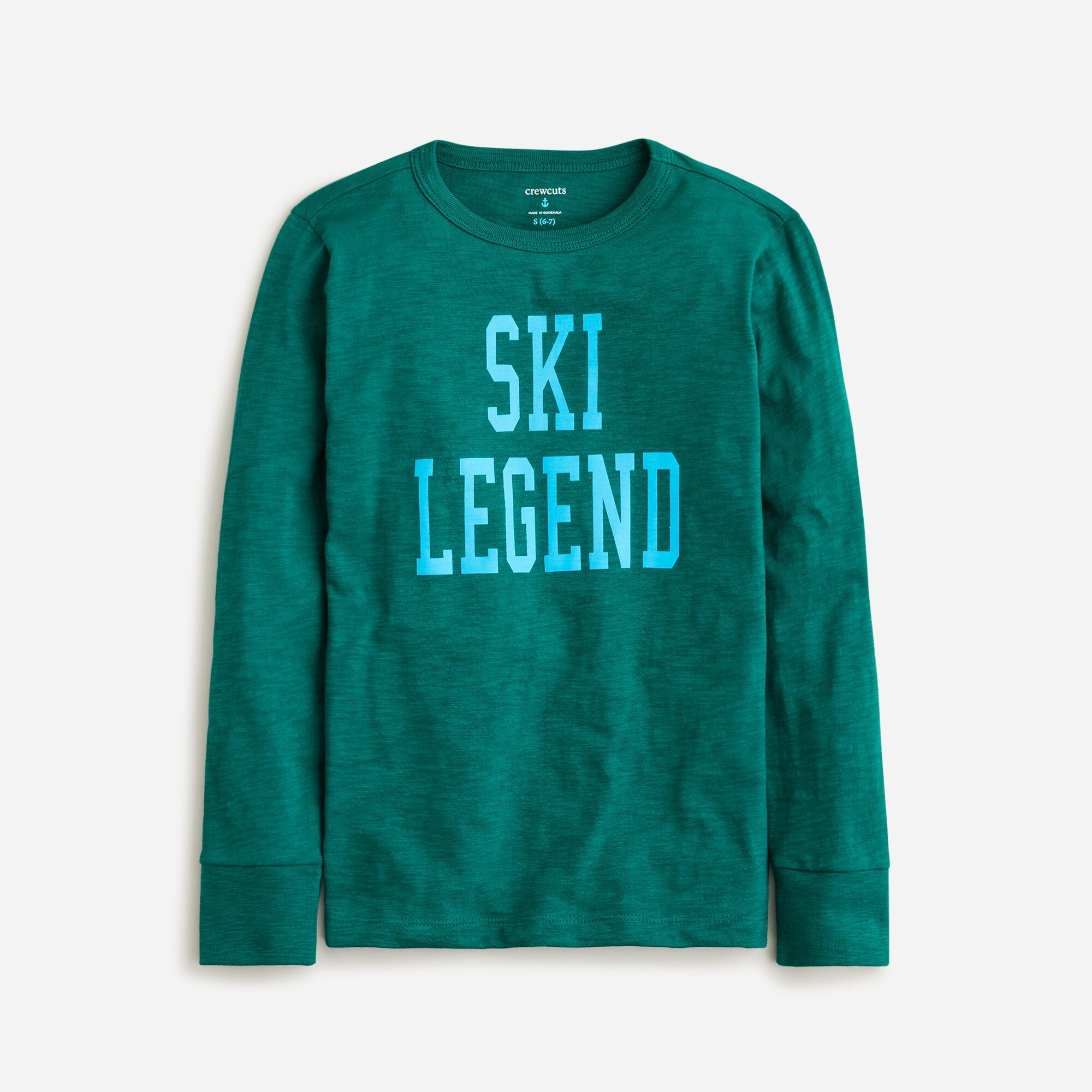  Kids' long-sleeve &quot;ski legend&quot; graphic T-shirt