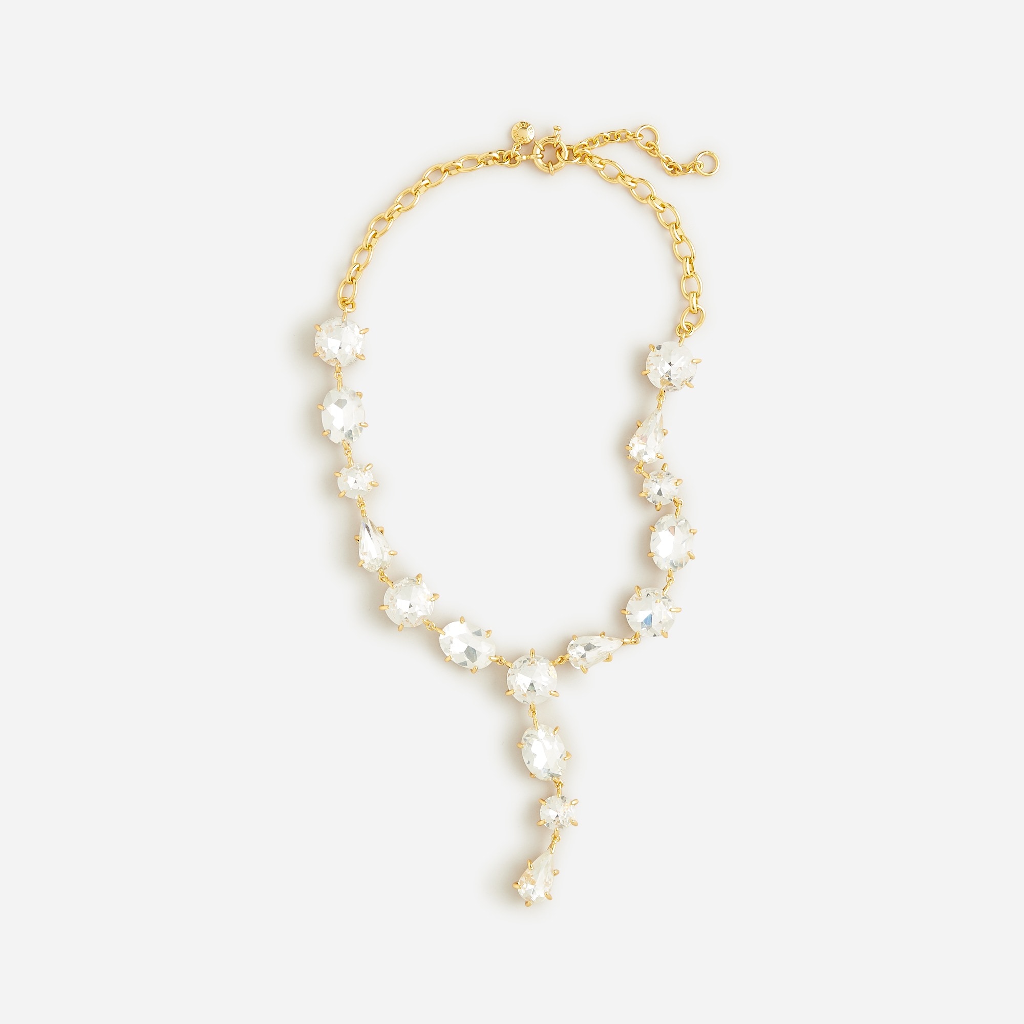 Crystal lariat necklace