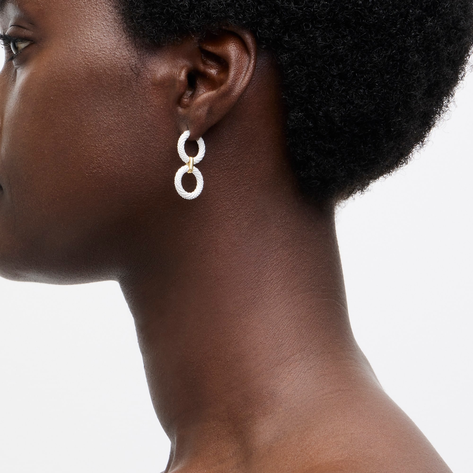 j.crew: pearl seed bead circle earrings for women
