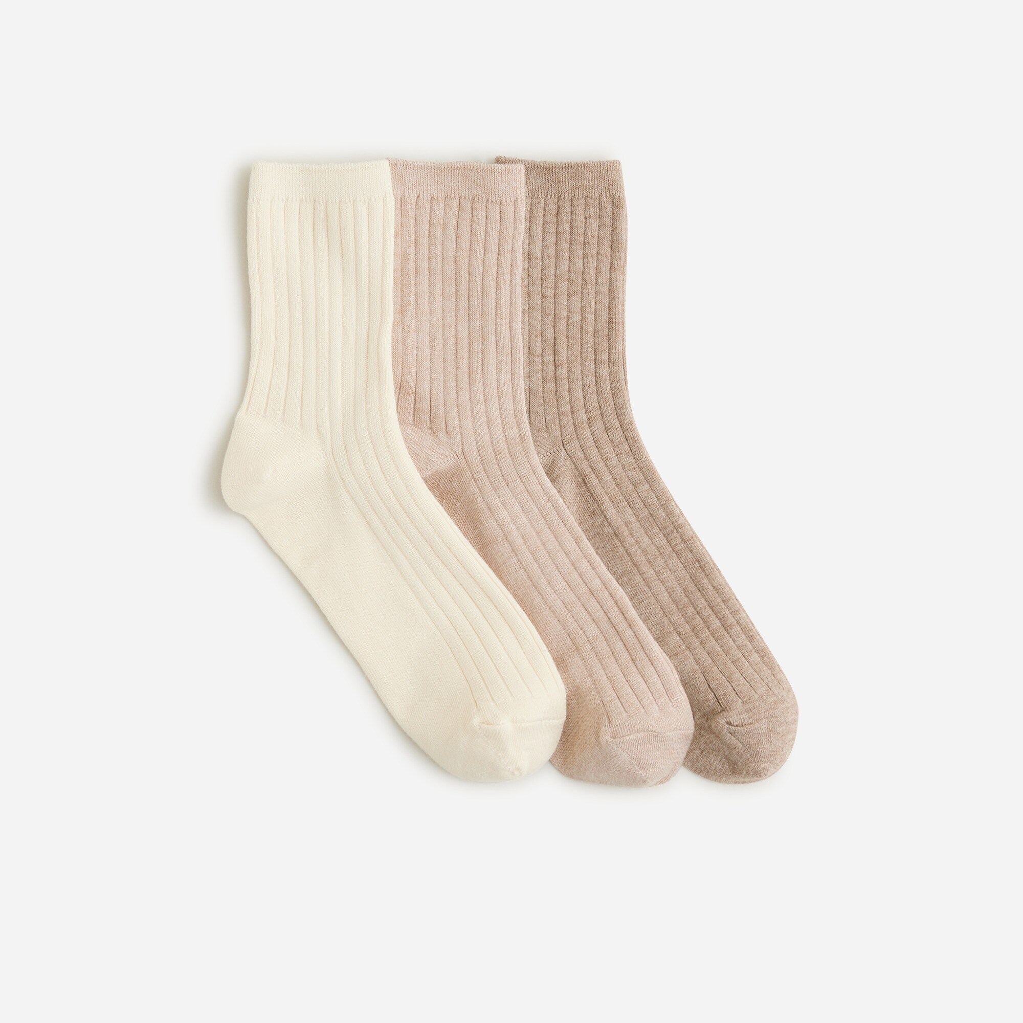 Heather ankle socks three-pack