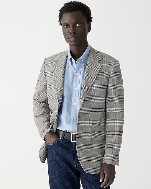  Kenmare Relaxed-fit blazer in cotton-linen blend
