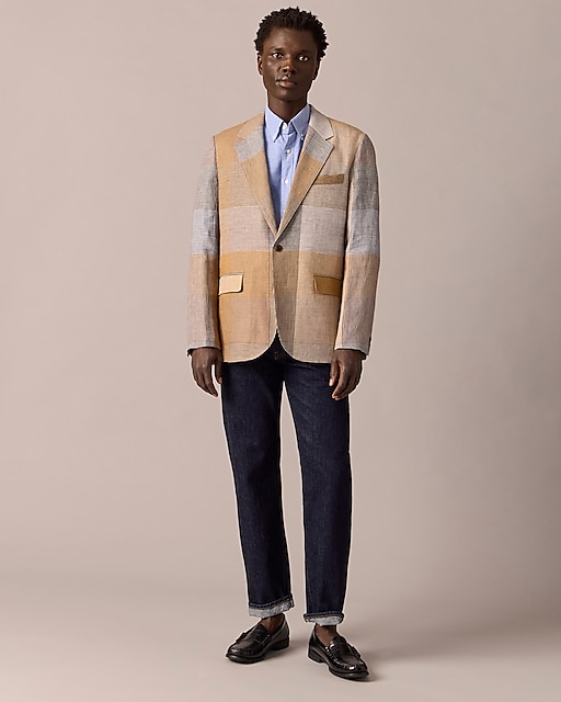 mens Kenmare Relaxed-fit blazer in linen twill