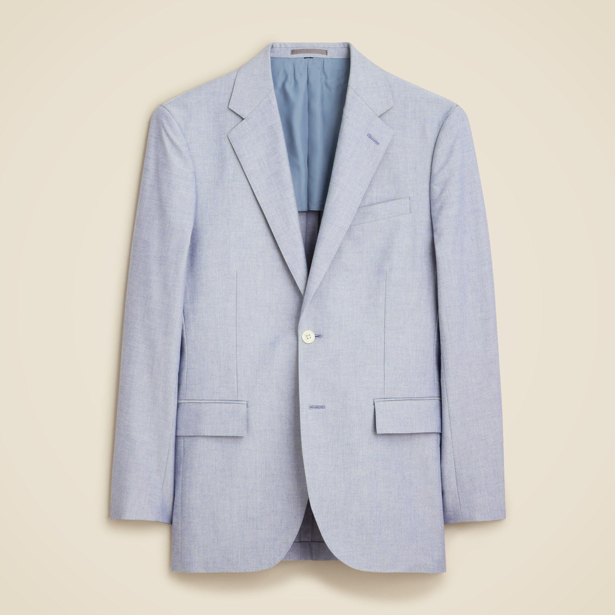 Crosby Classic-fit suit jacket in Portuguese cotton oxford