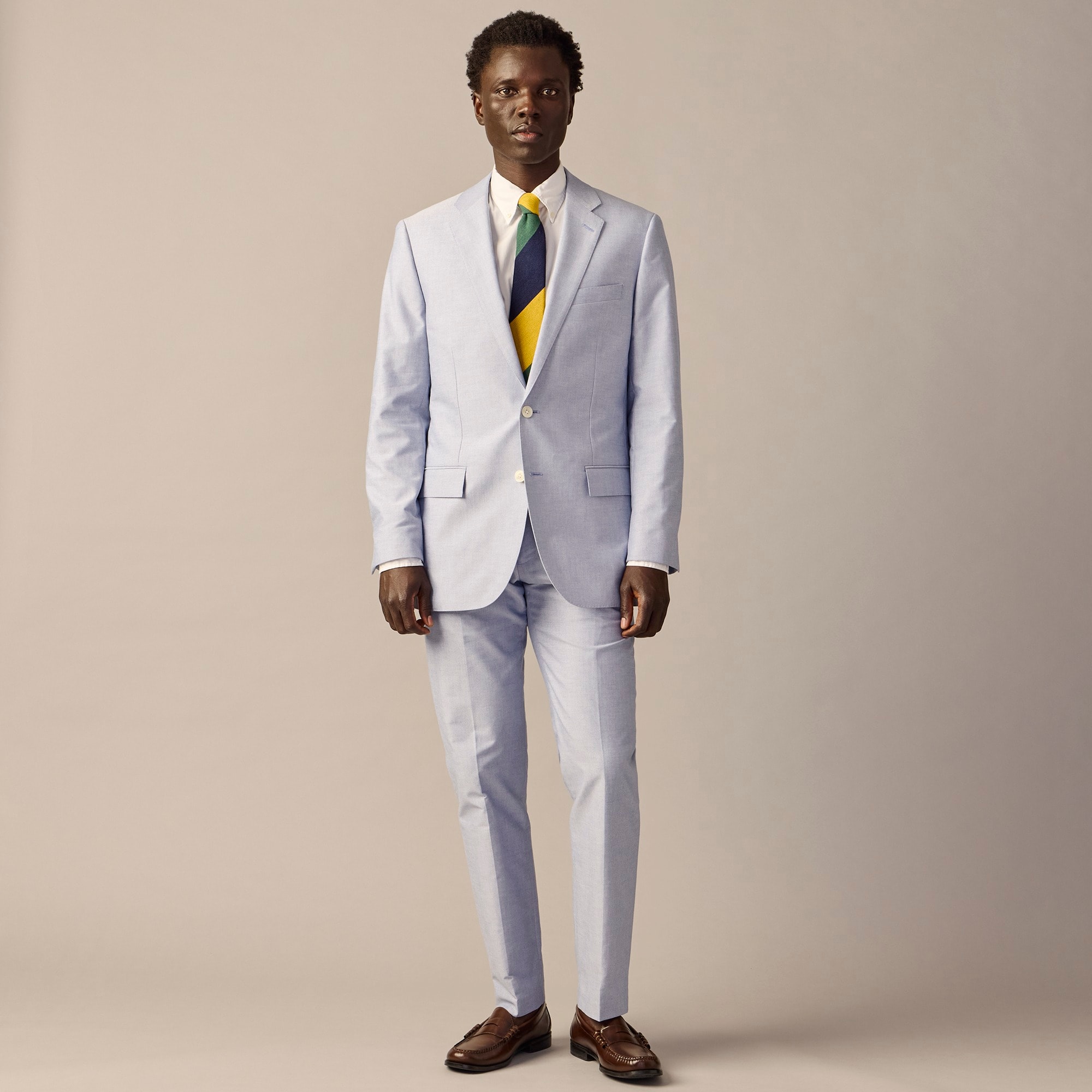  Crosby Classic-fit suit jacket in Portuguese cotton oxford