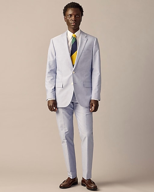  Crosby Classic-fit suit jacket in Portuguese cotton oxford