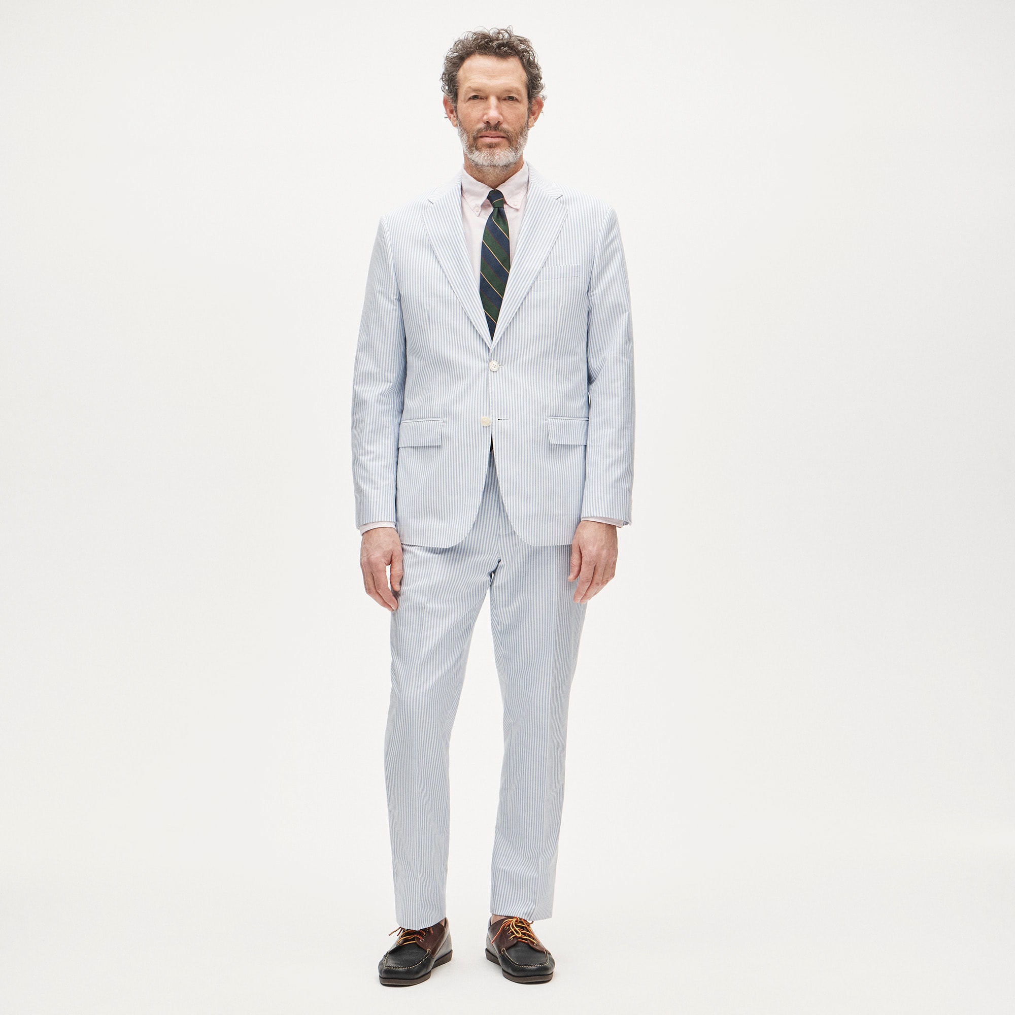  Crosby Classic-fit suit jacket in Portuguese cotton oxford