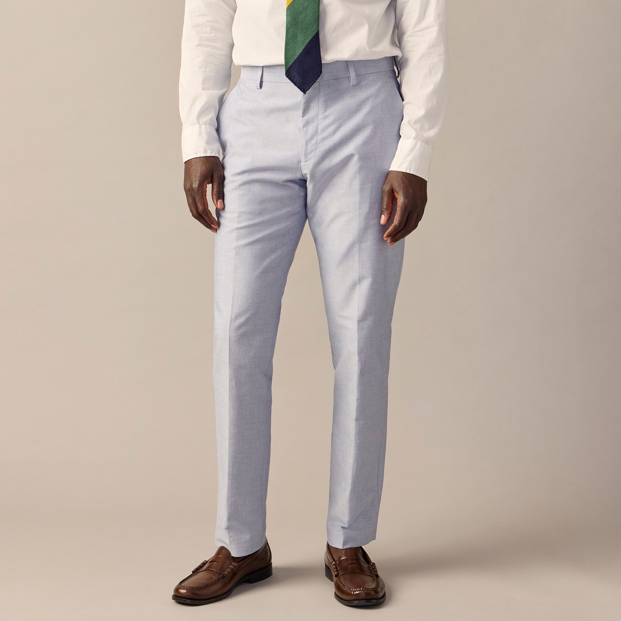 Crosby Classic-fit suit pant in Portuguese cotton oxford