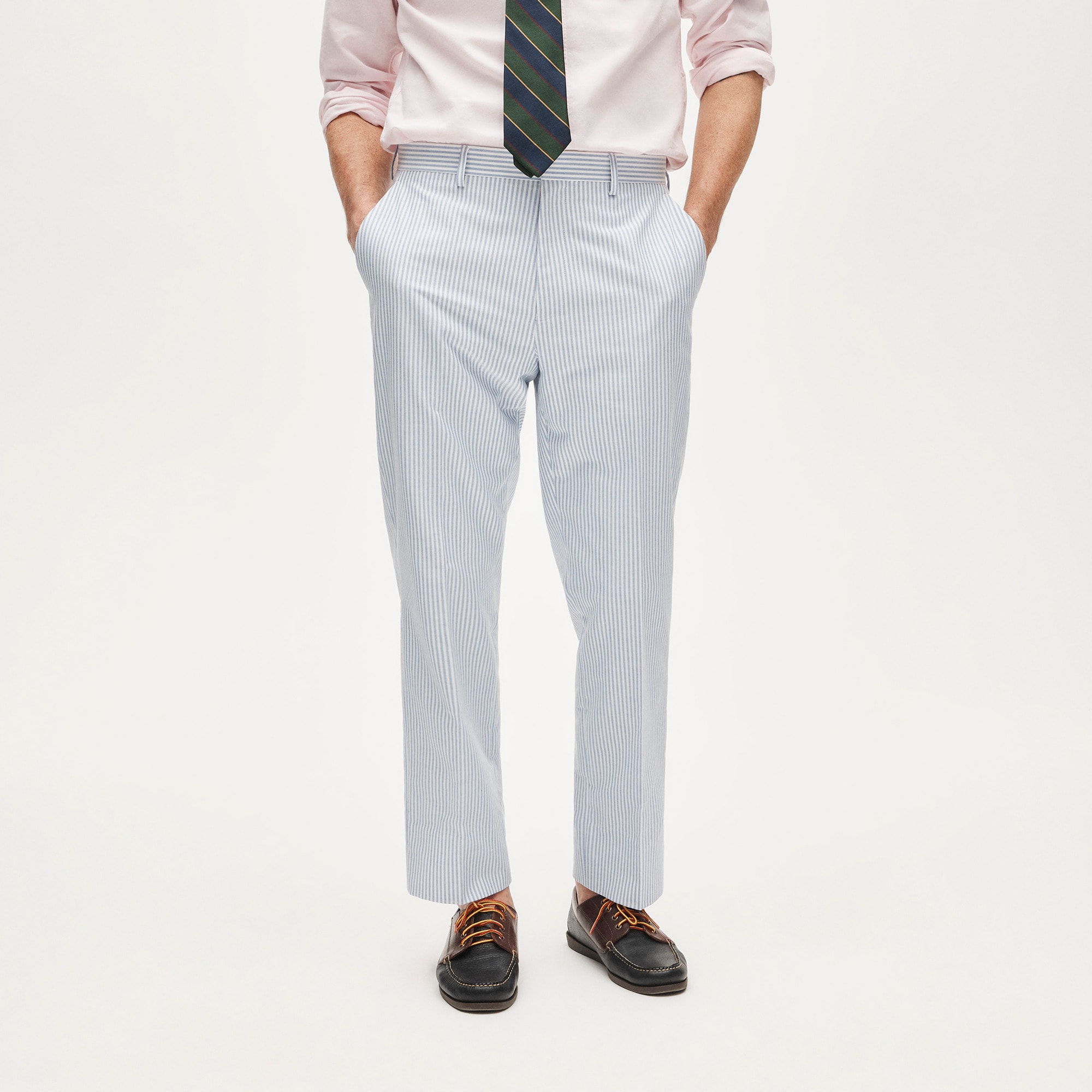 Crosby Classic-fit suit pant in Portuguese cotton oxford