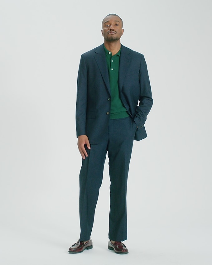 Crosby Classic-fit blazer in linen-blend tweed