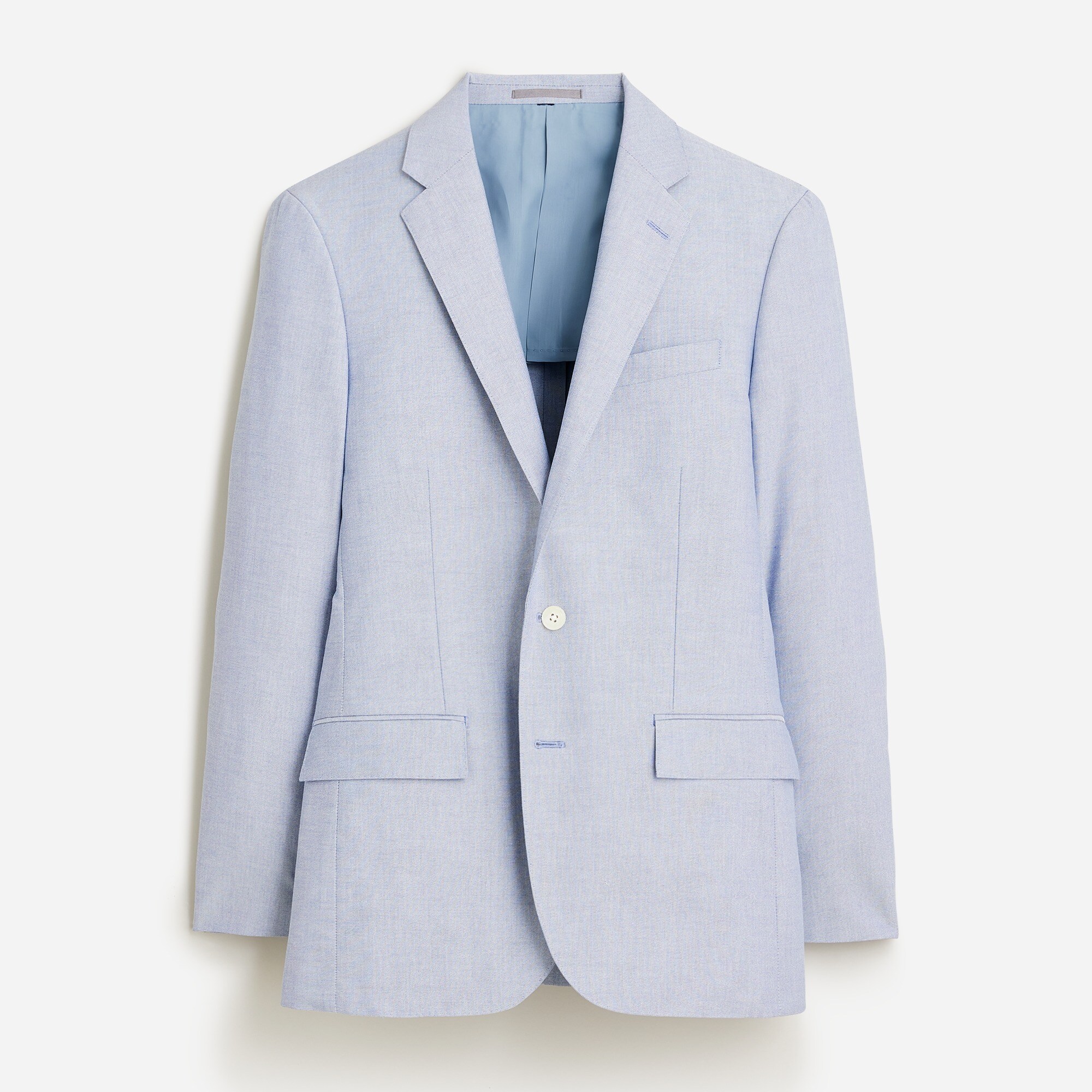 mens Ludlow Slim-fit suit jacket in Portuguese cotton oxford