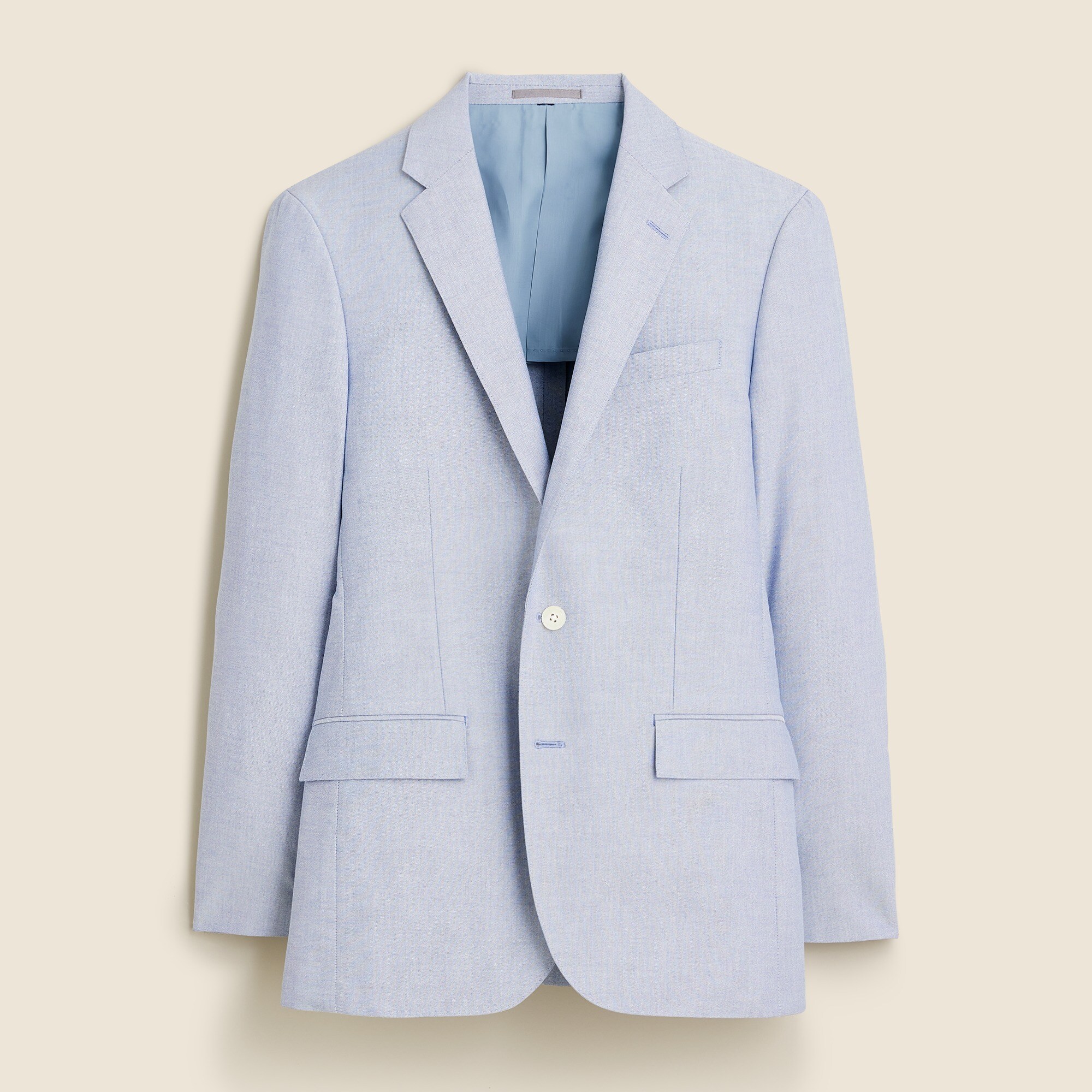 Ludlow Slim-fit suit jacket in Portuguese cotton oxford