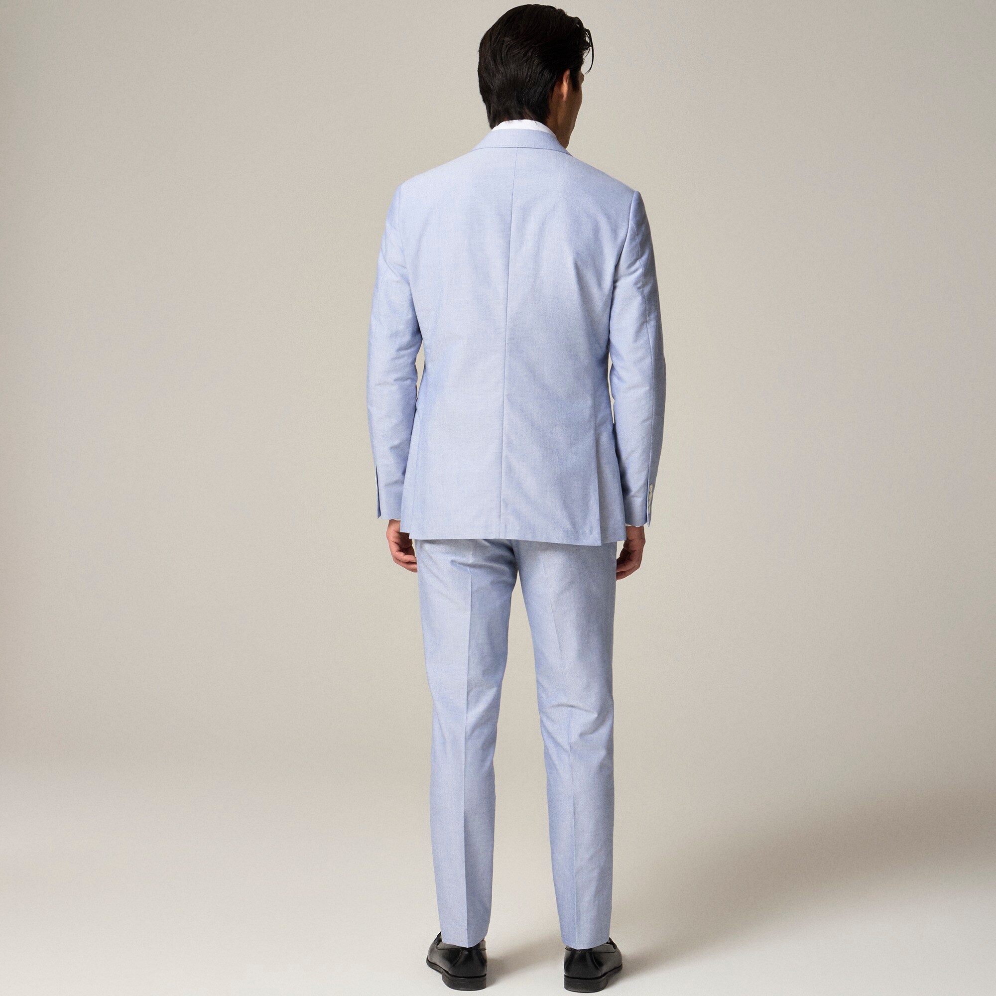 Ludlow Slim-fit suit jacket in Portuguese cotton oxford