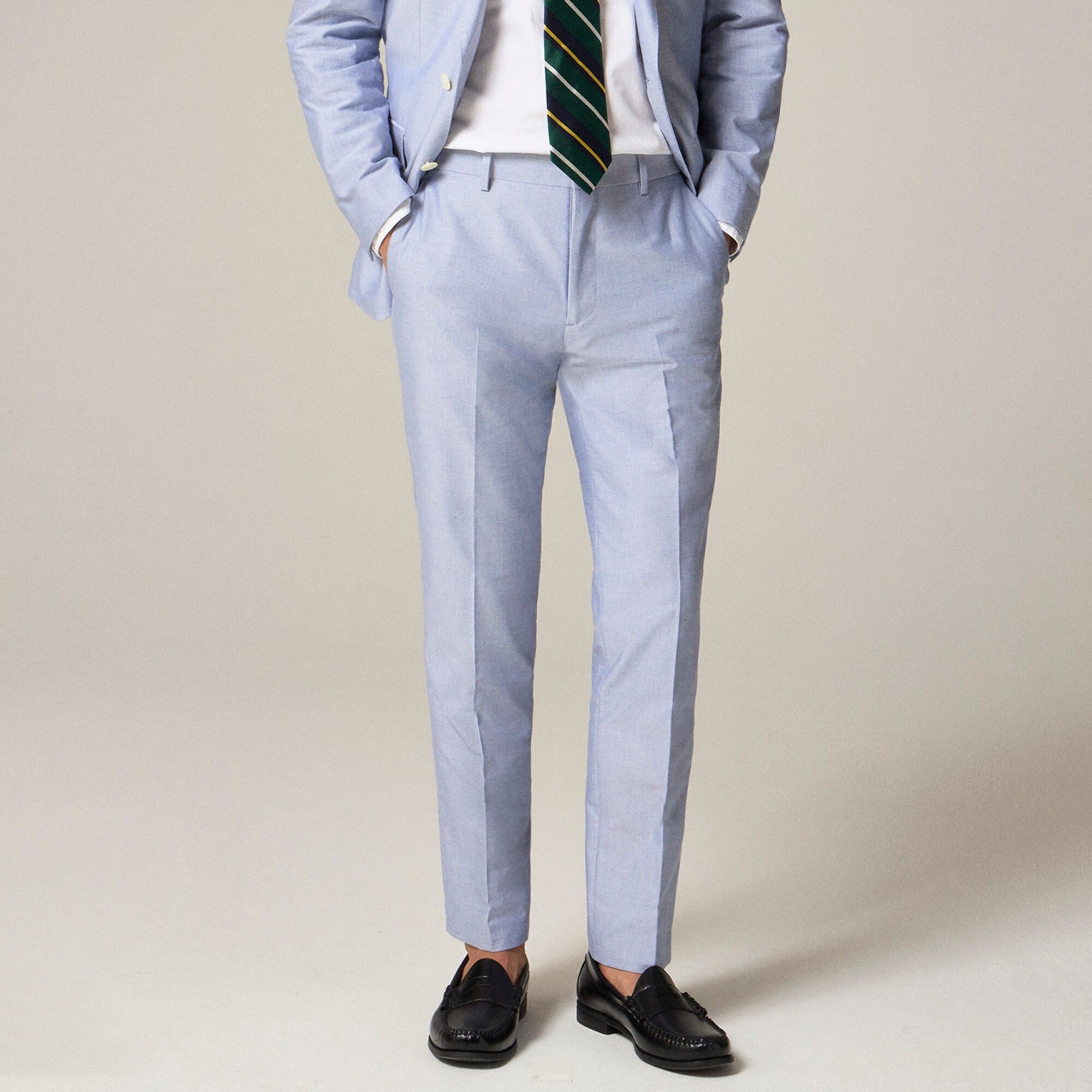 mens Ludlow Slim-fit suit pant in Portuguese cotton oxford